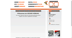 Desktop Screenshot of hessner-werbung.de