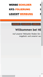 Mobile Screenshot of hessner-werbung.de