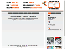 Tablet Screenshot of hessner-werbung.de